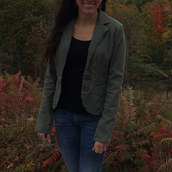 H&M Blazer - Olive Green, Size 4 - Picture 2 of 9